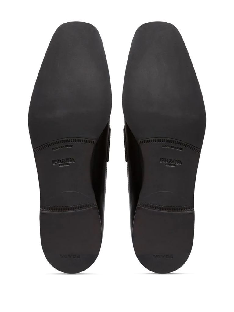 logo-plaque loafers