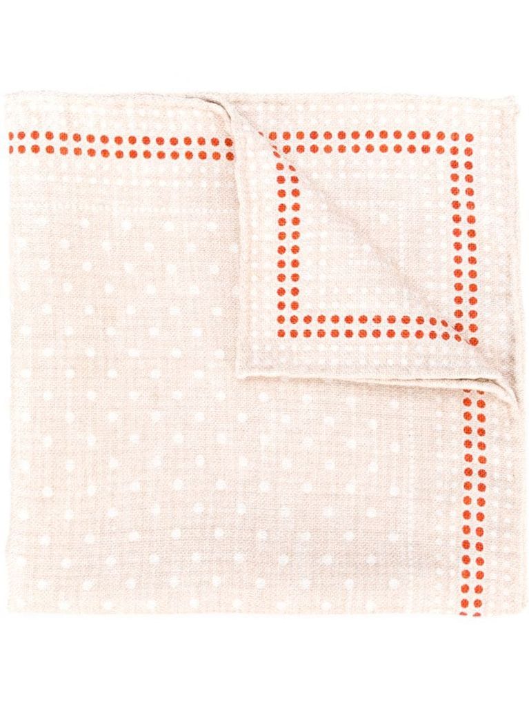 dotted silk pocket-square