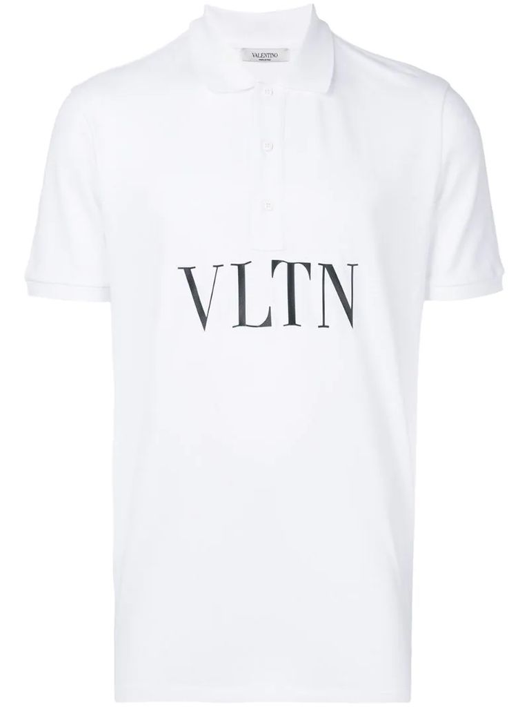 VLTN print polo shirt