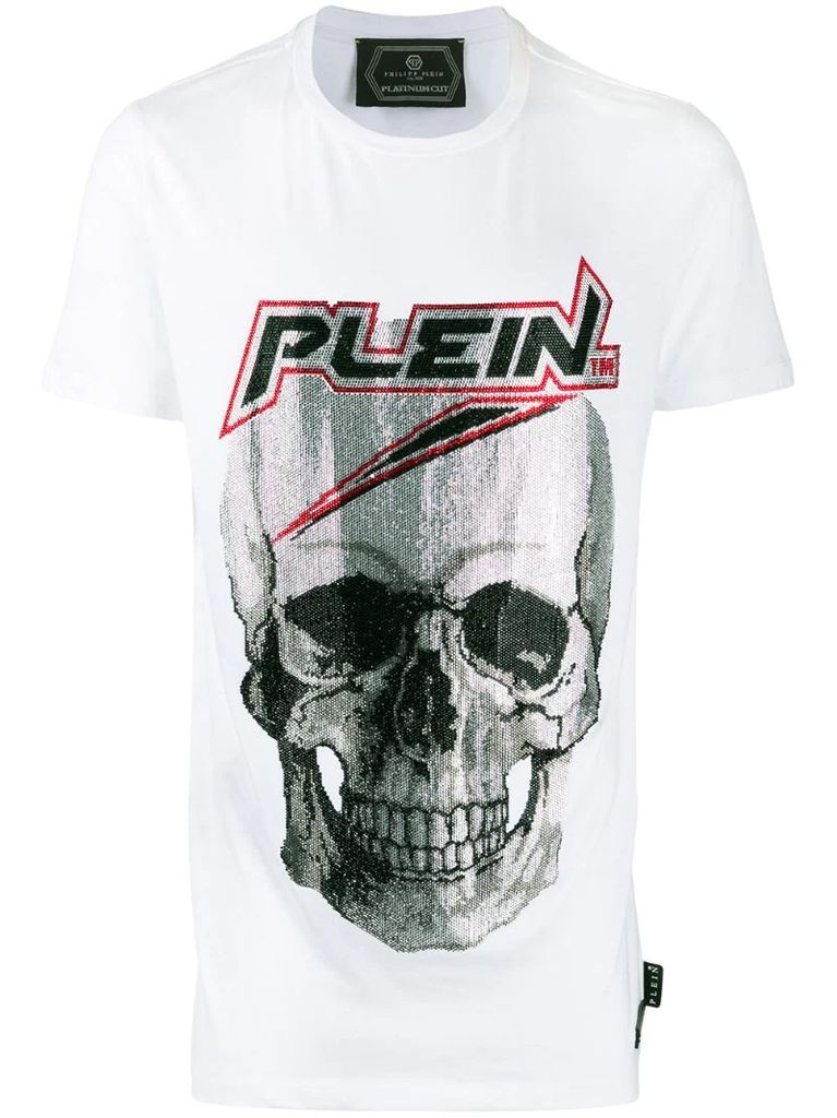 rhinestone skull T-shirt