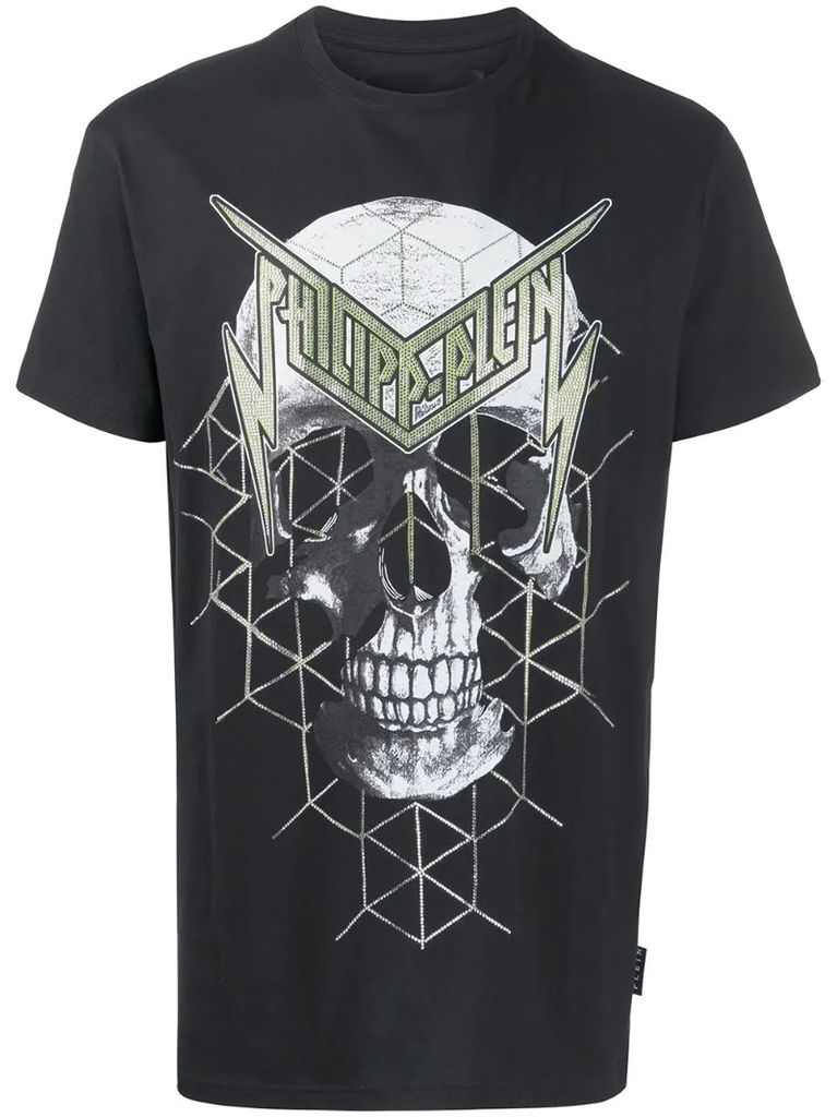 skull print short sleeve T-shirt