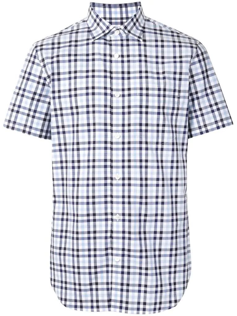 checked short-sleeved T-shirt