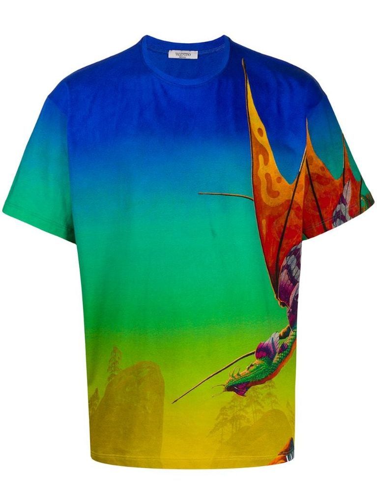 Dragons Garden print T-shirt