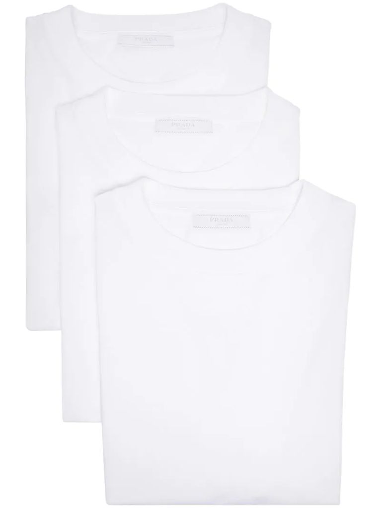 round neck cotton T-shirt set