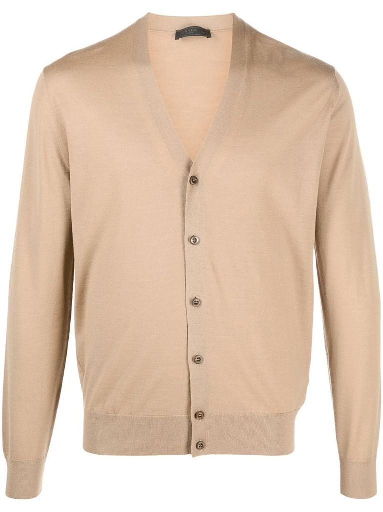 buttoned wool cardigan