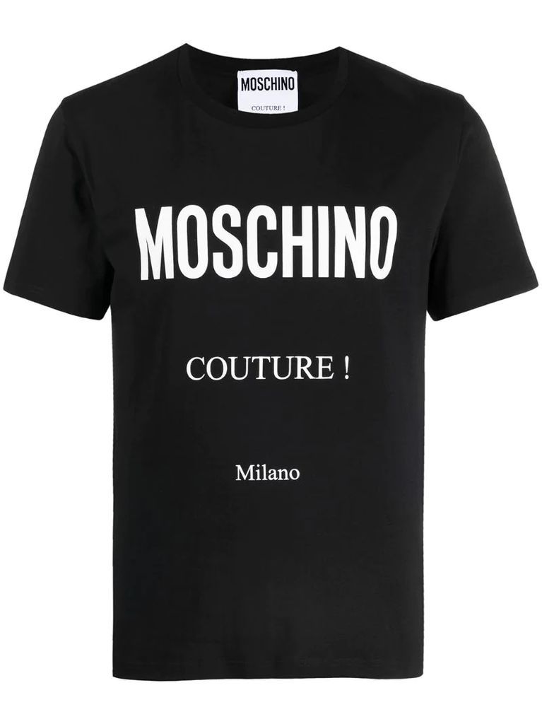 Couture logo-print T-shirt