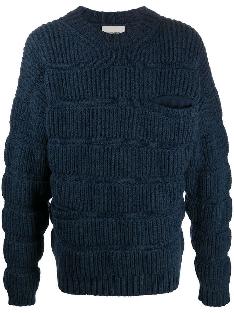 chunky wool knit jumper