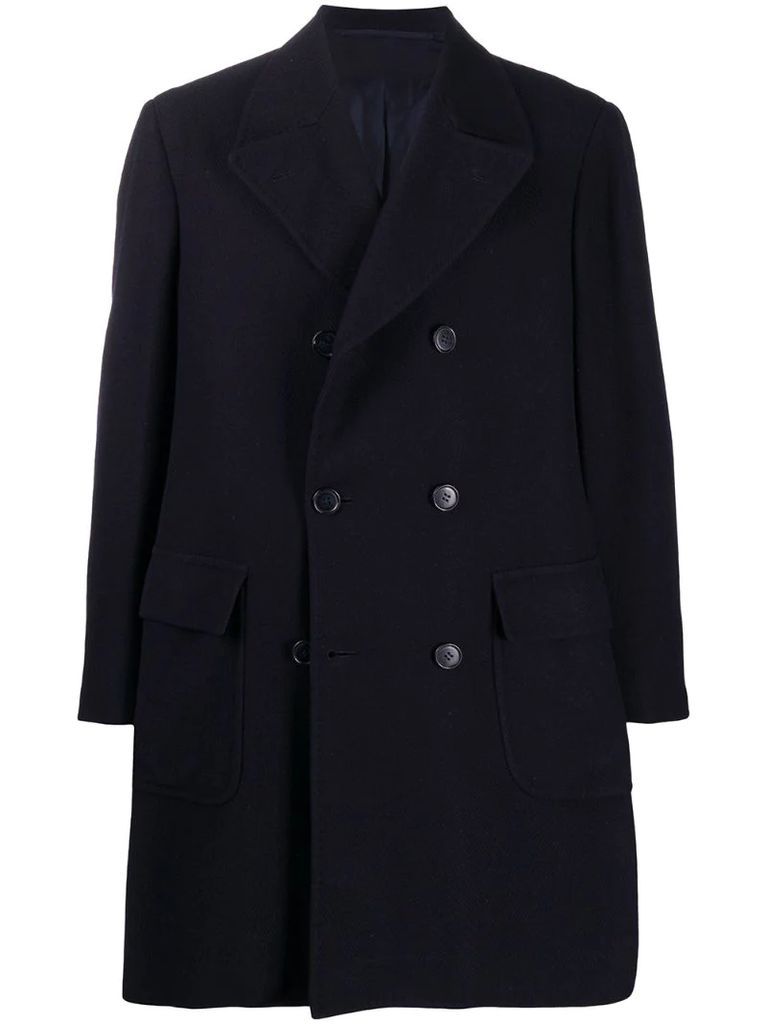 2000s double-breasted thigh-length coat