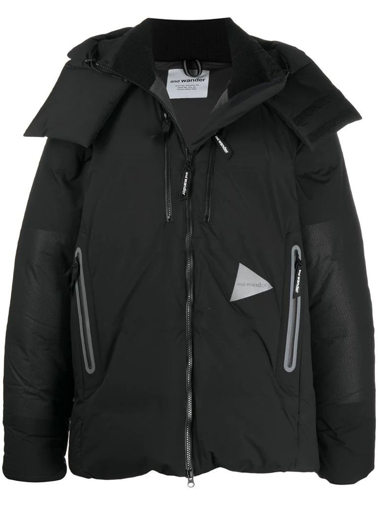 down-padded zipped jacket