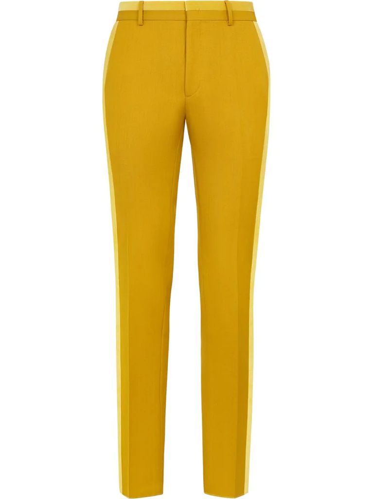 tailored two-tone trousers