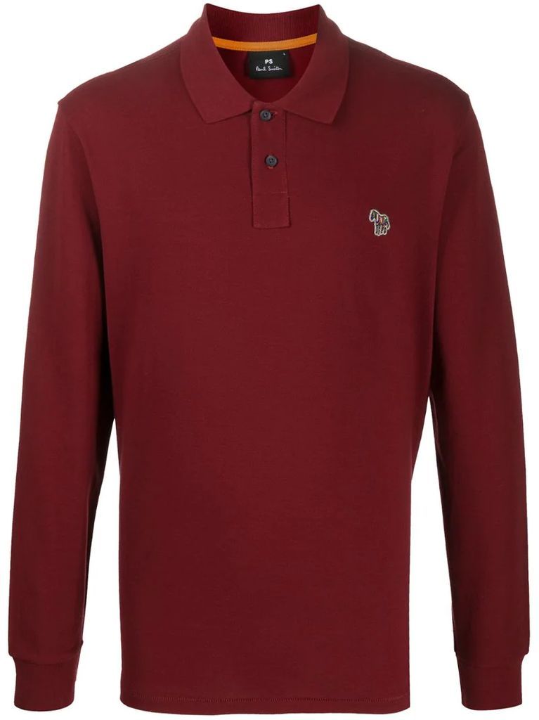 long-sleeve polo shirt