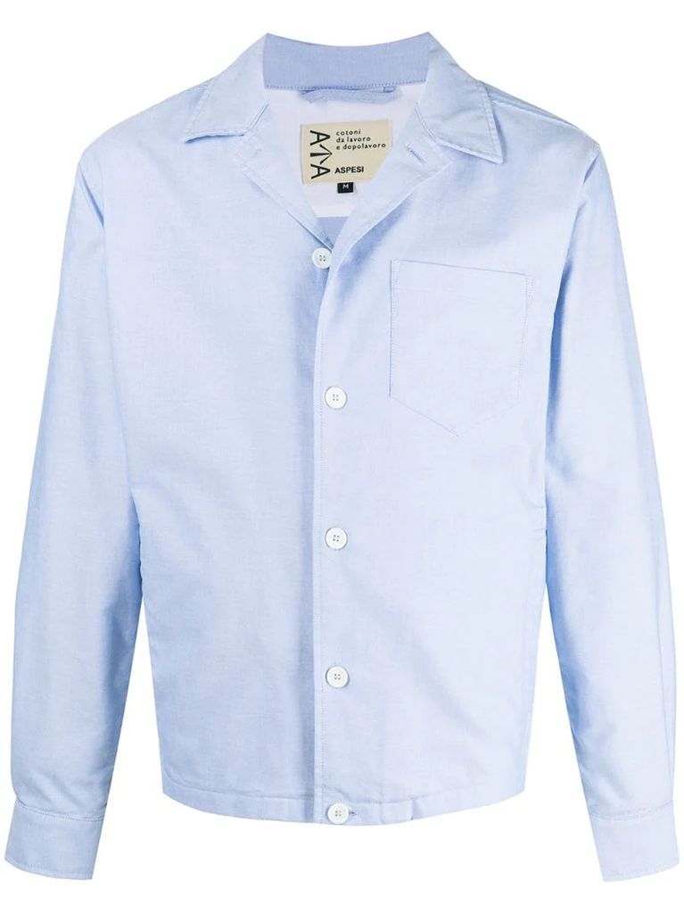 patch-pocket long-sleeved shirt