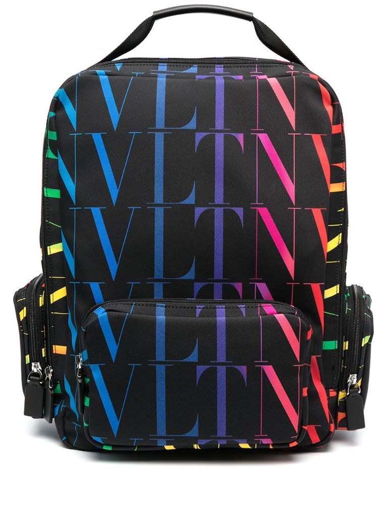 VLTN logo-print backpack