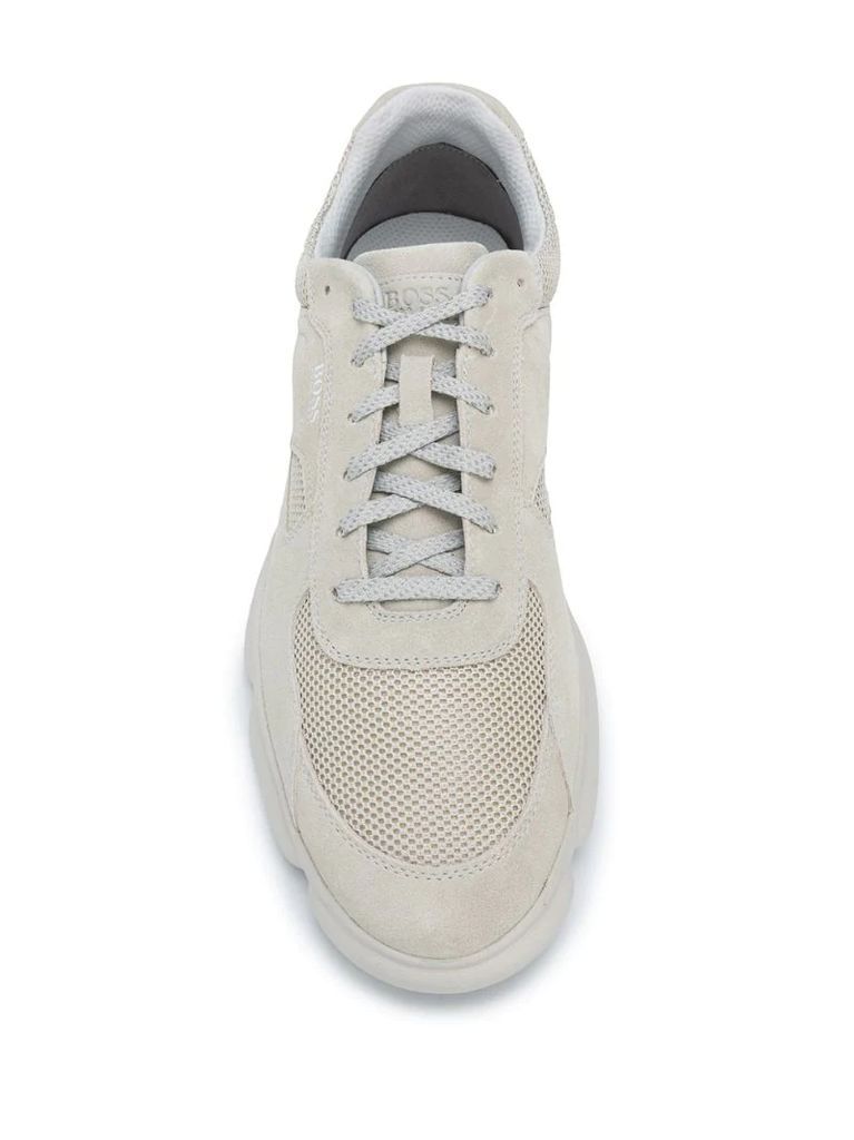 low top lace-up sneakers