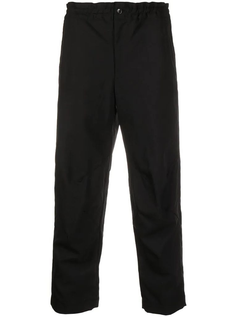 cropped wool trousers