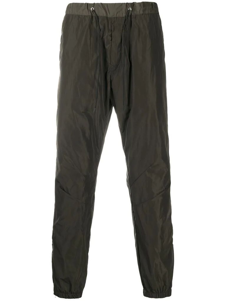 drawstring tapered trousers