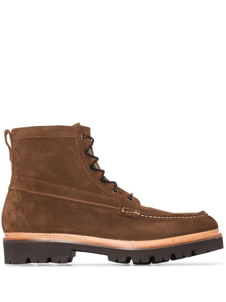 Rocco suede lace/up boots