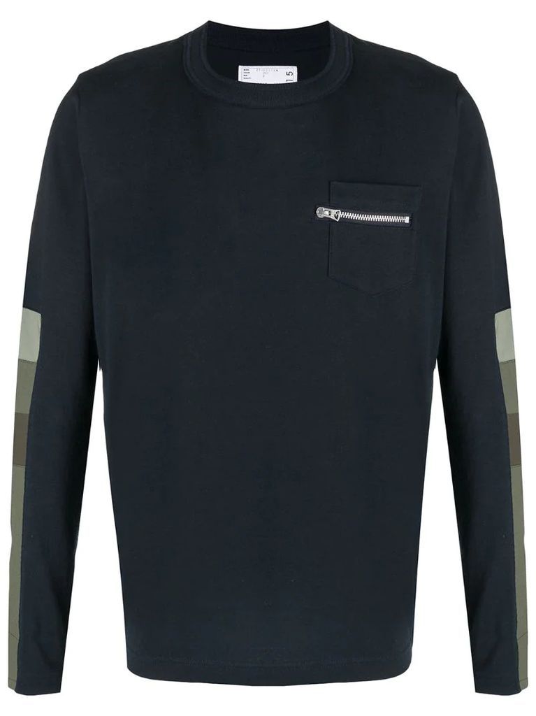 utility-sleeve sweatshirt