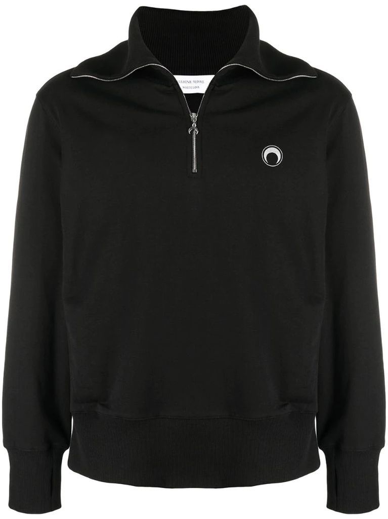 logo-embroidered sweatshirt