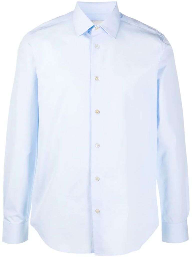 spread collar cotton shirt