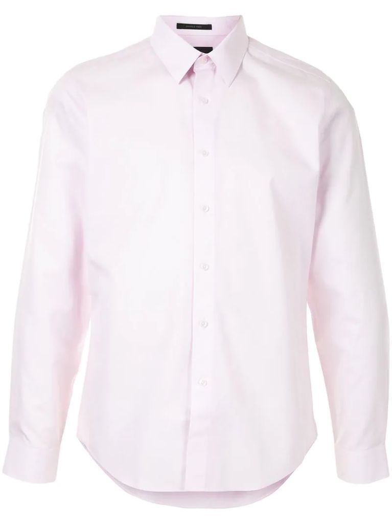 long sleeved poplin shirt