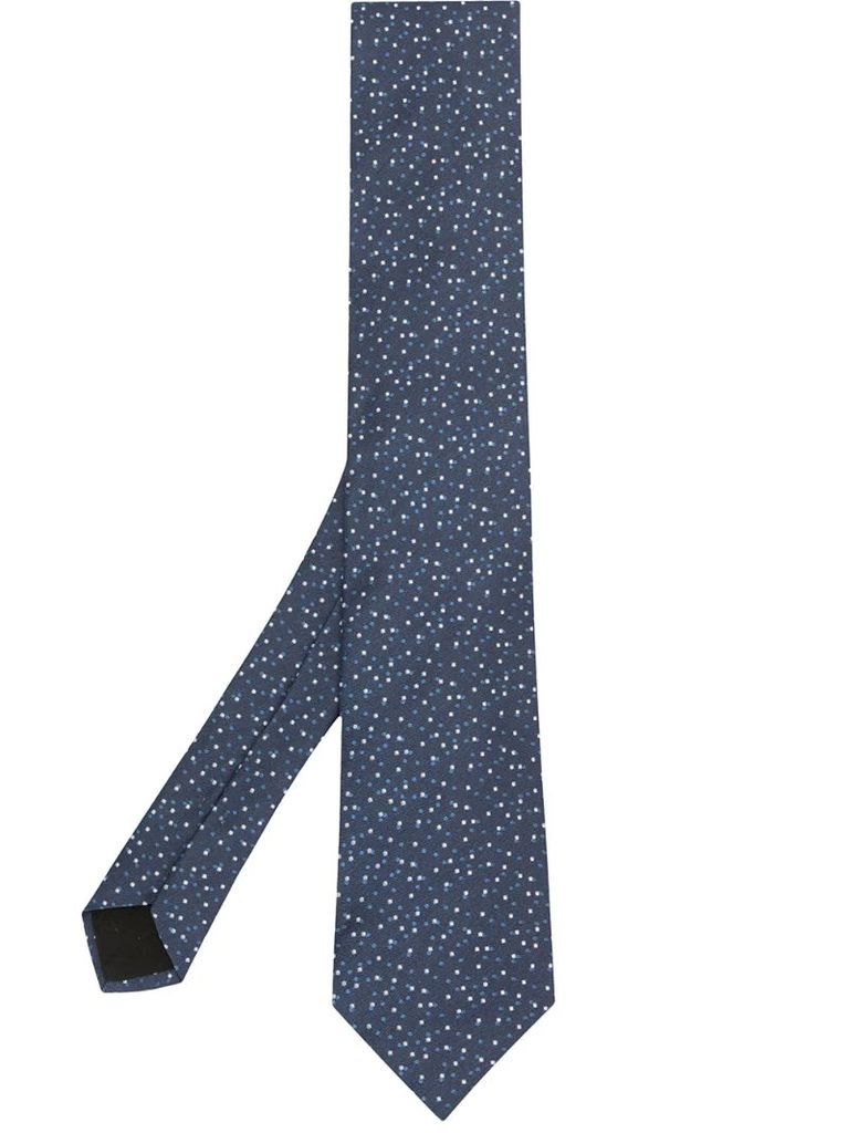 speckle print tie