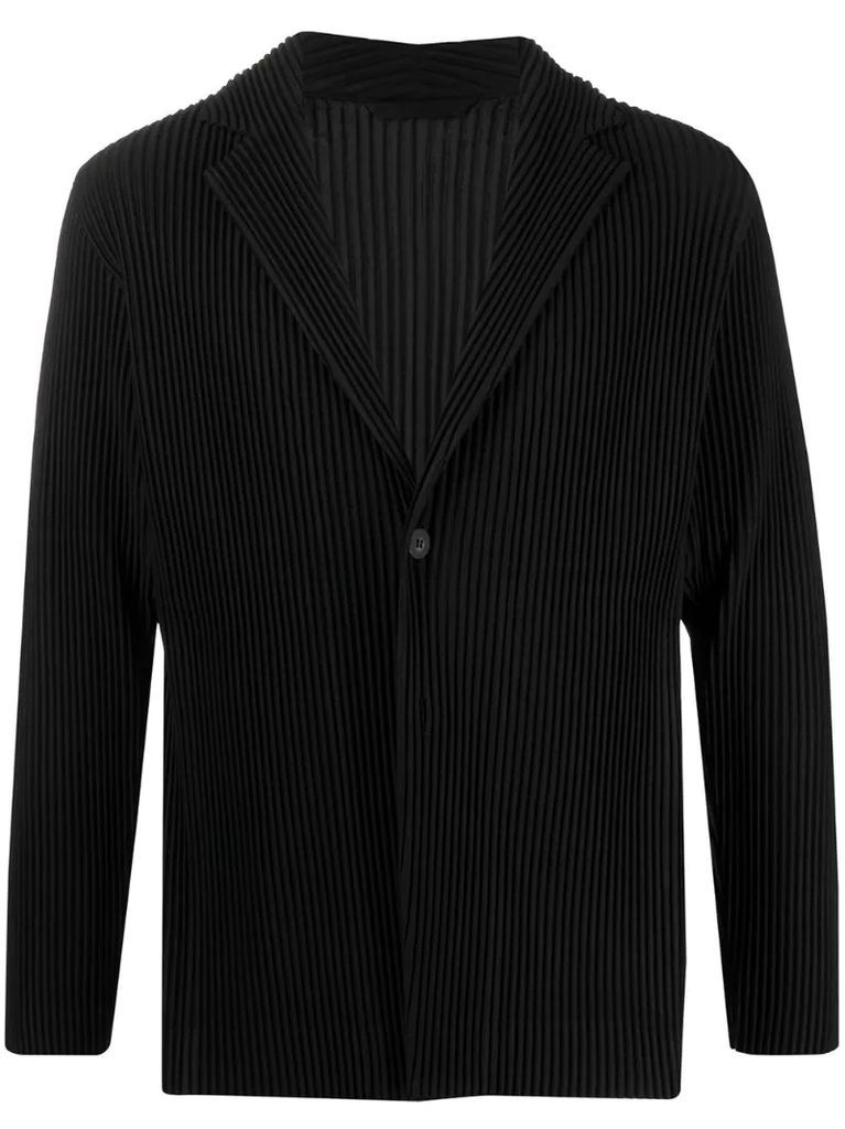 plissé blazer