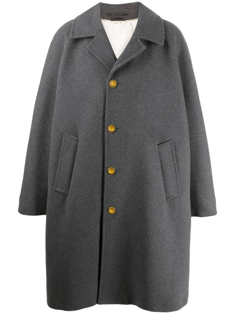 oversized mid-length coat