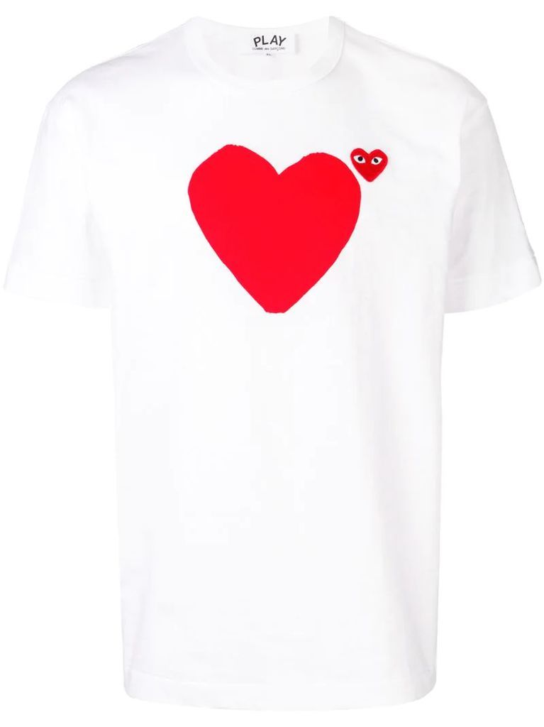 logo heart printed T-shirt