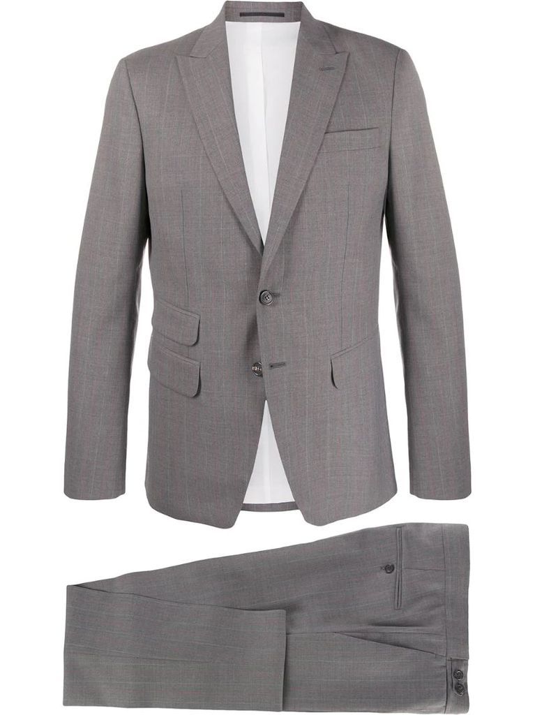 two-piece striped formal suit