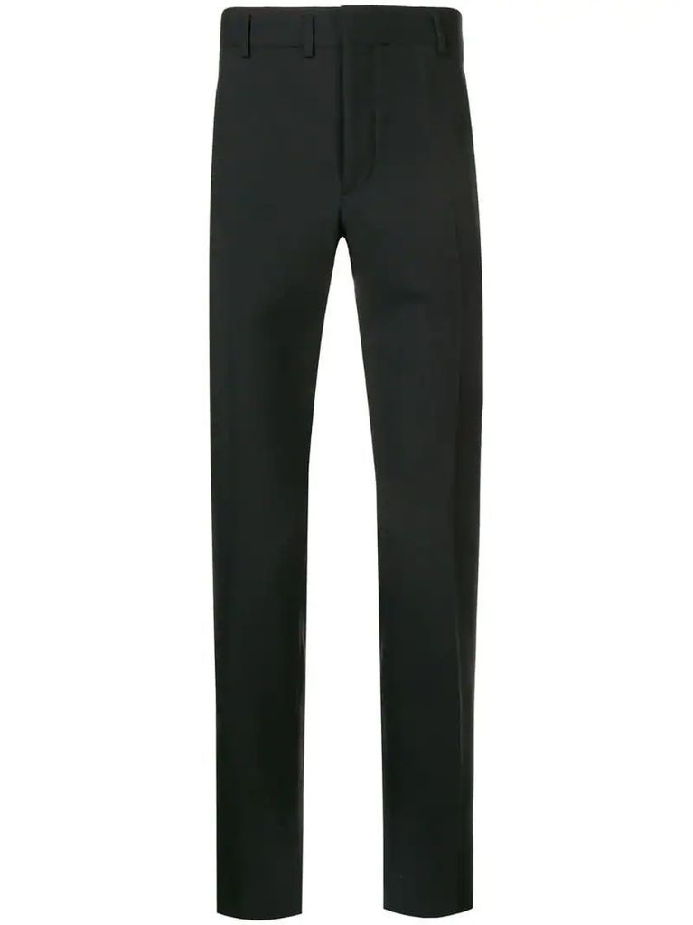 low rise tailored trousers