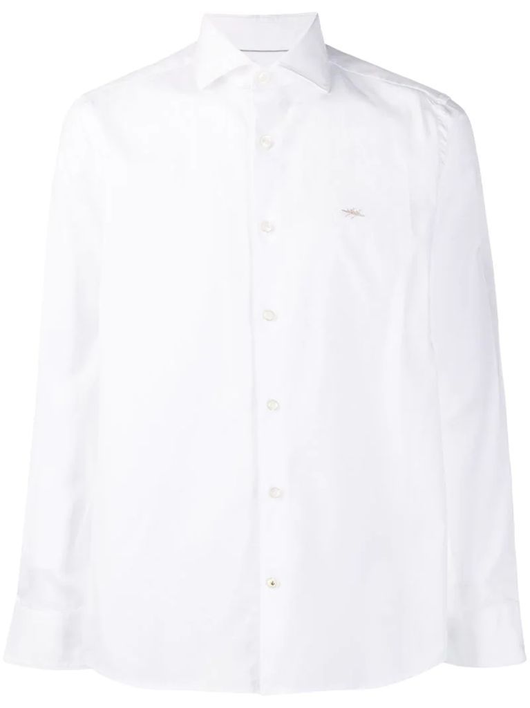 slim-fit long sleeve shirt