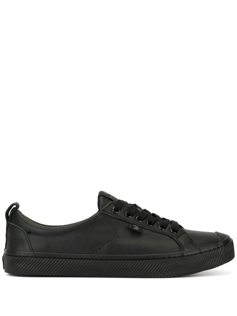 OCA Low Triple Black Premium Leather Sneaker