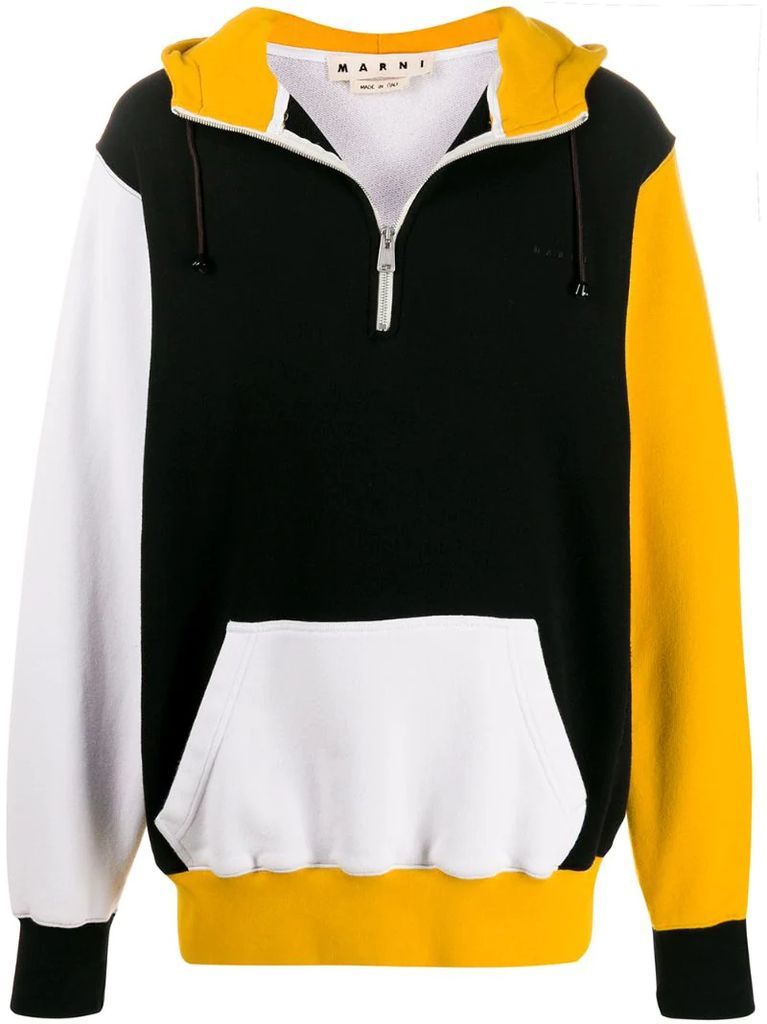 colour-block hoodie