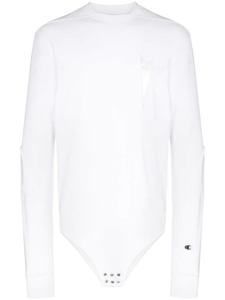 x Champion logo-embroidered cotton-blend sweatshirt