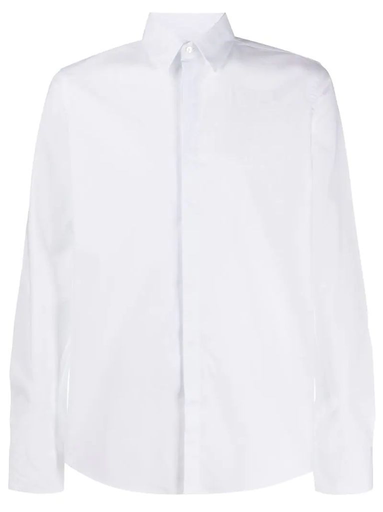 shaded-effect FF motif long-sleeved shirt