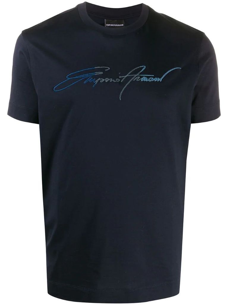 crew neck logo print T-shirt