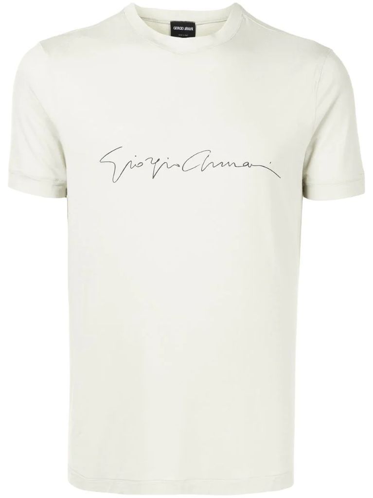 logo-print slim-fit T-shirt
