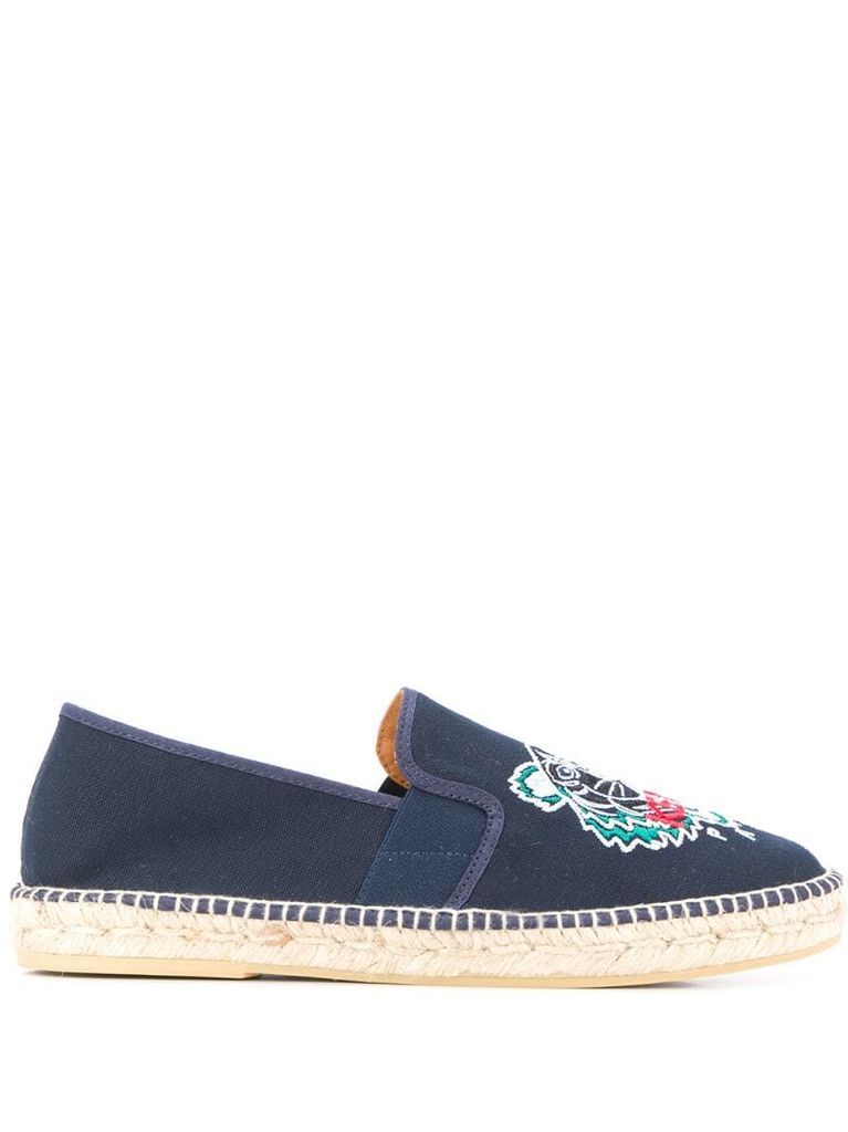 embroidered canvas espadrilles