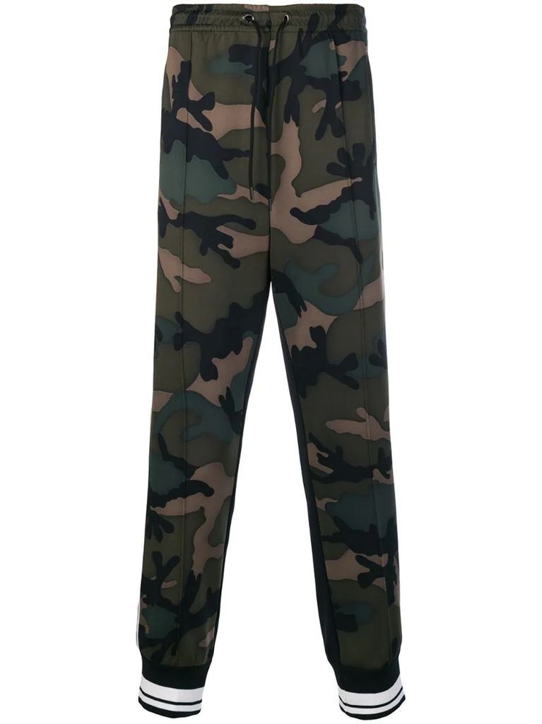 camouflage track pants