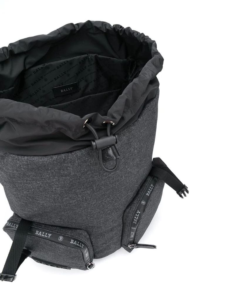 zipped pockets backpack