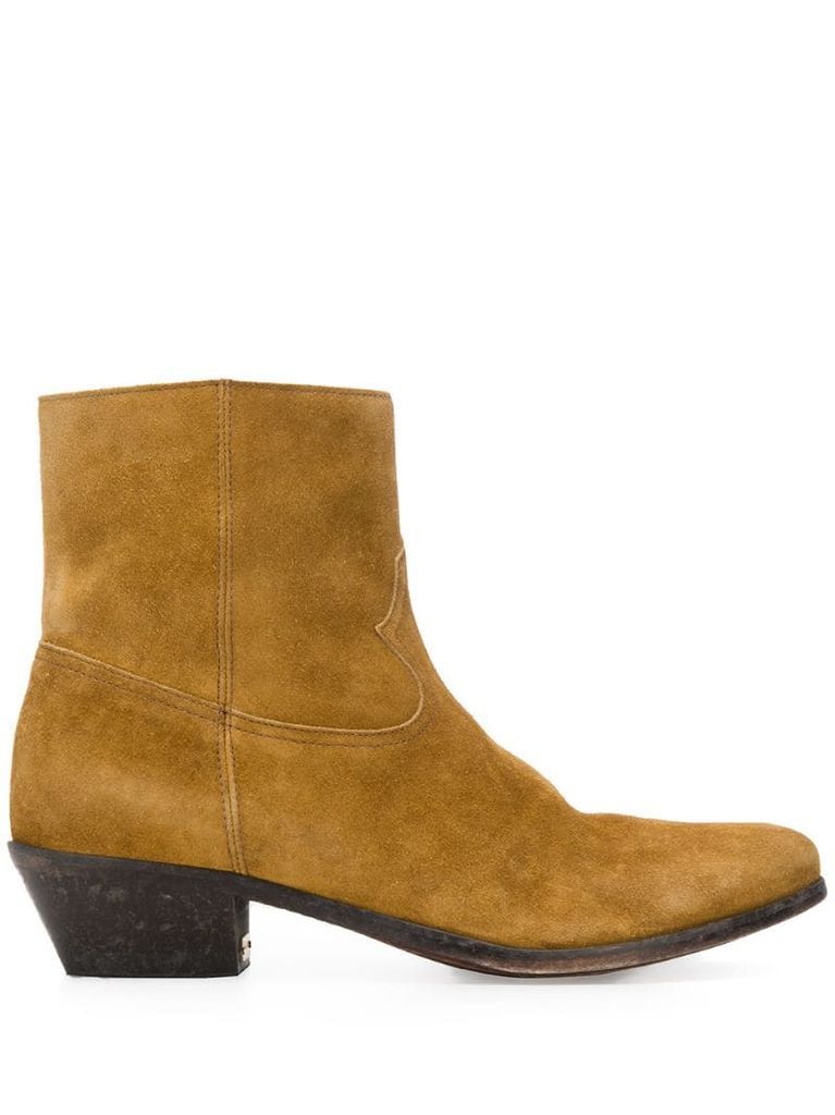 Western-style ankle boots