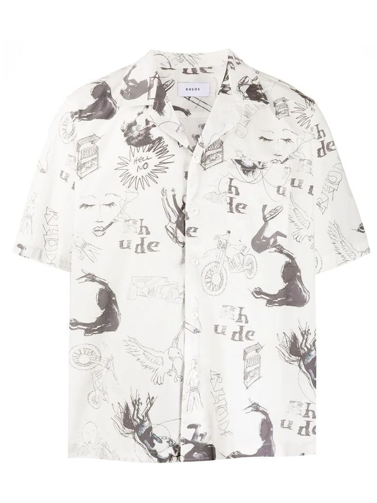 Doodle Hawaiian shirt
