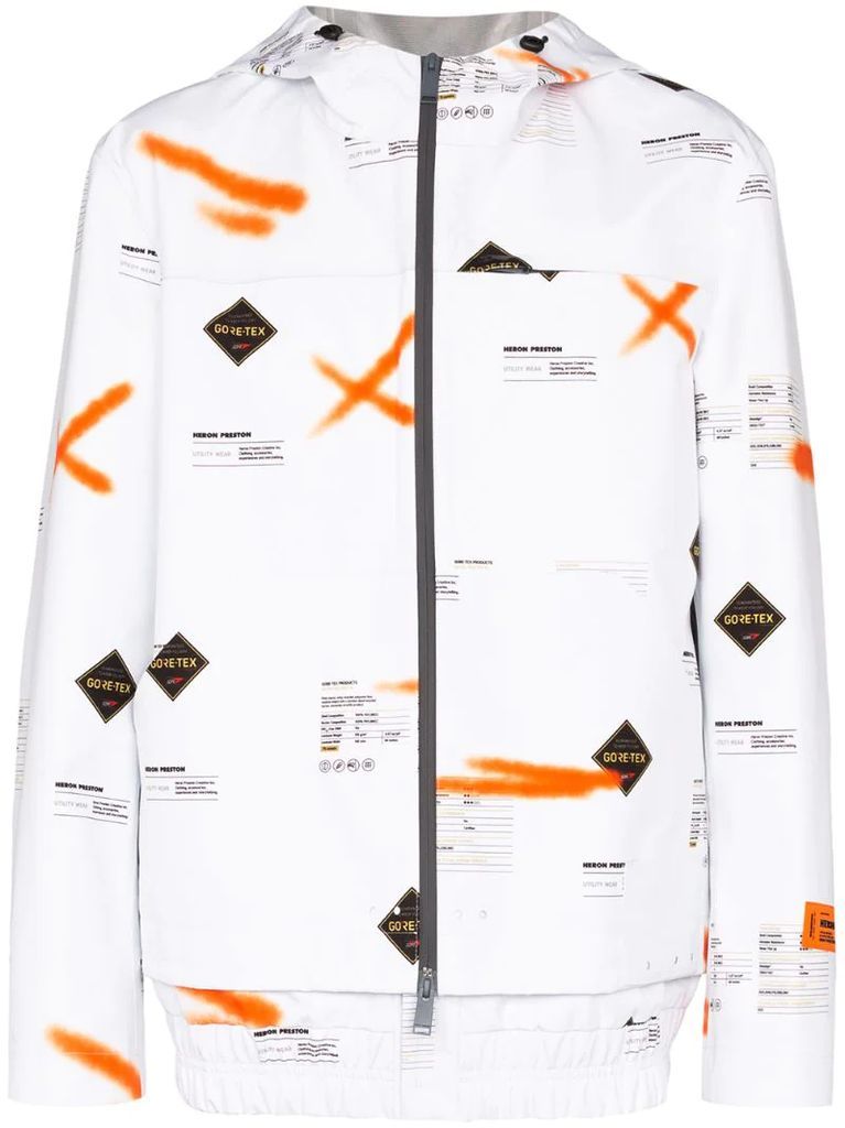 GORE-TEX printed windbreaker jacket