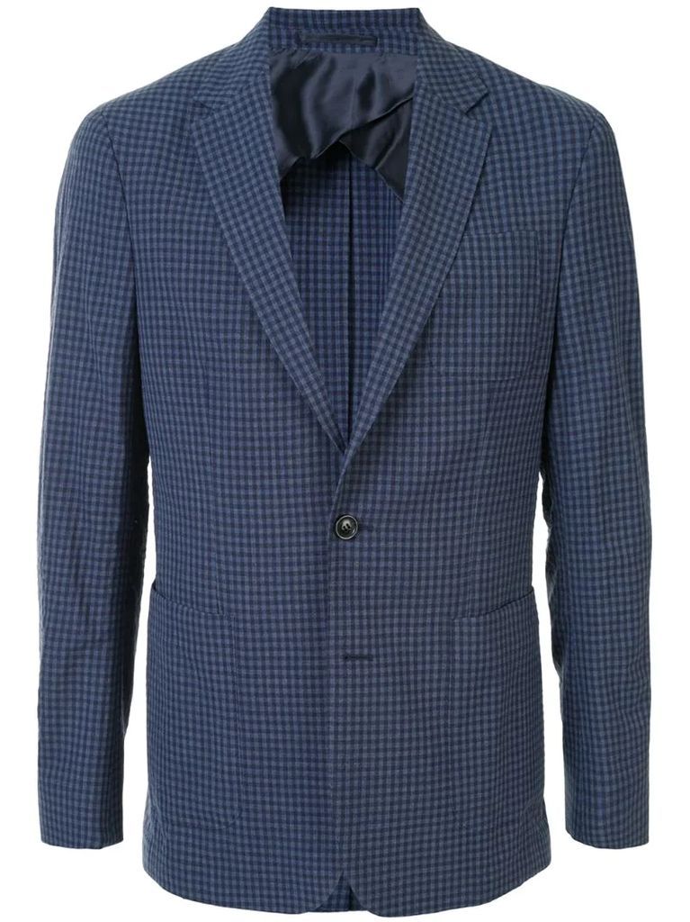 check single-breasted blazer