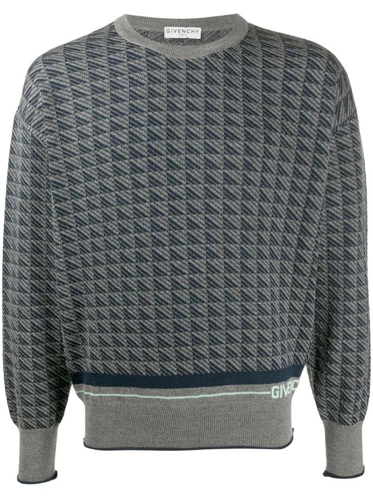 geometric-pattern jumper