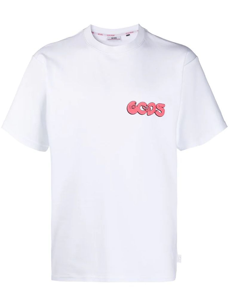 graphic logo print cotton T-shirt