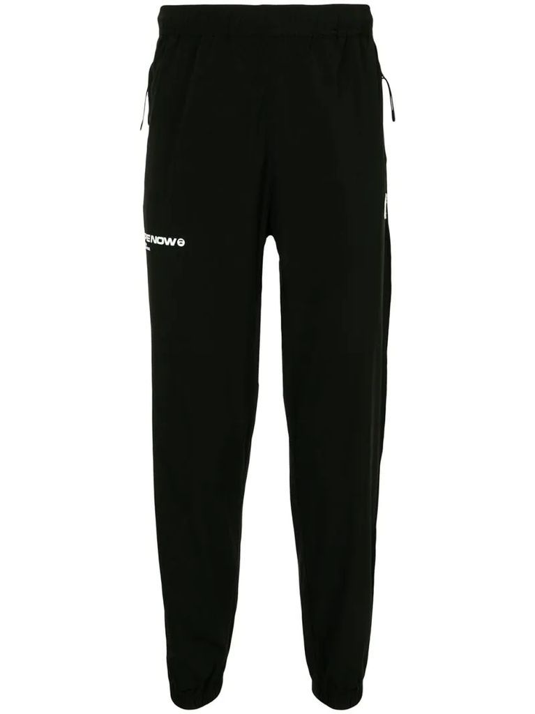 logo patch track trousers