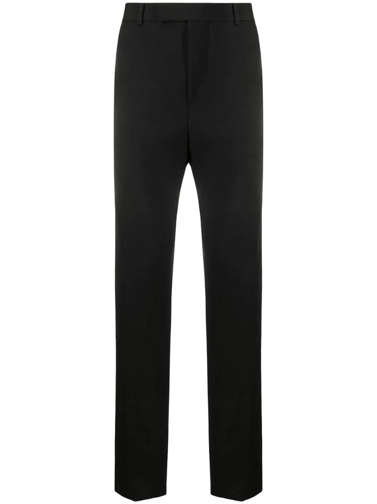 Bleach straight-leg tailored trousers