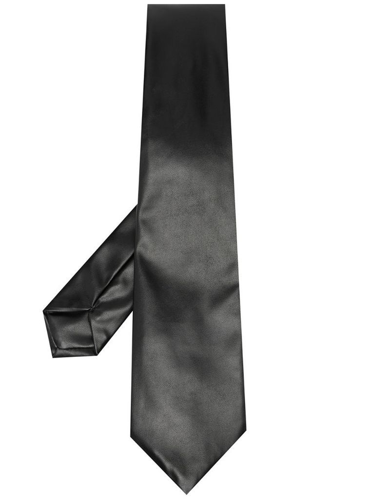 leather-look tie